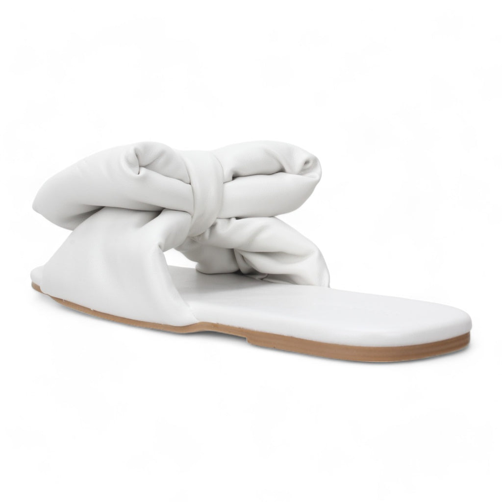Bruno Menegatti Patti Super Bow Flat Sandal - Off White