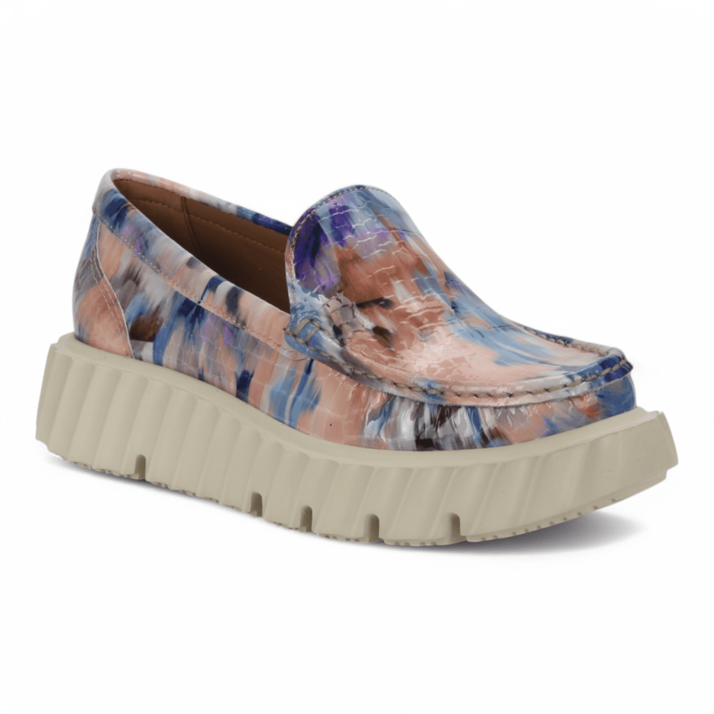 Bruno Menegatti Piemonte Mosaic Leather Loafer - Croco Blue