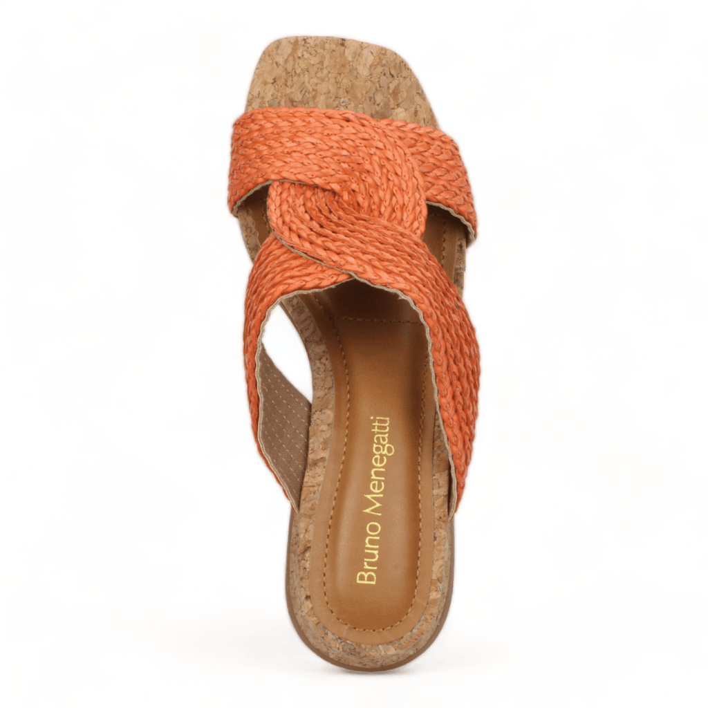 Bruno Menegatti Verina Sandals Straw/Cork - Coral