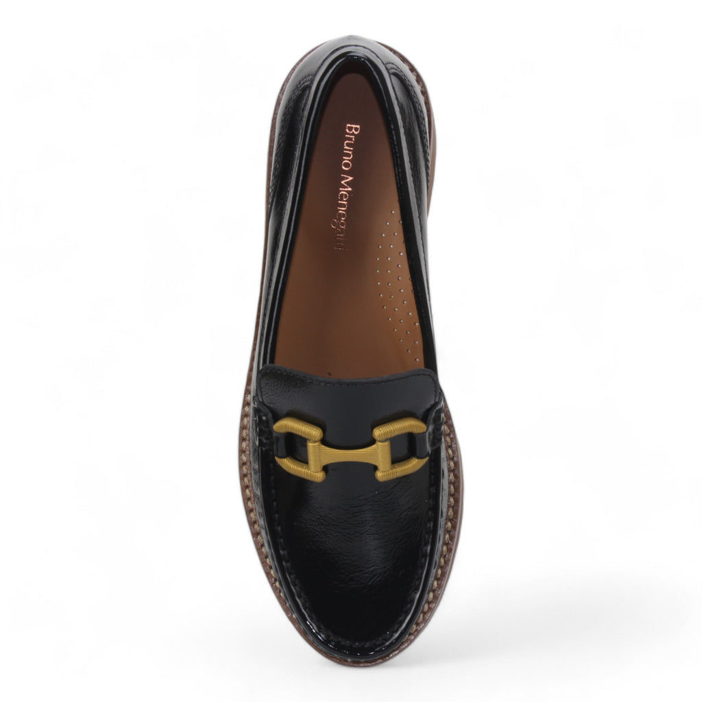 Bruno Menegatti Women's Carrera Loafer Leather - Black
