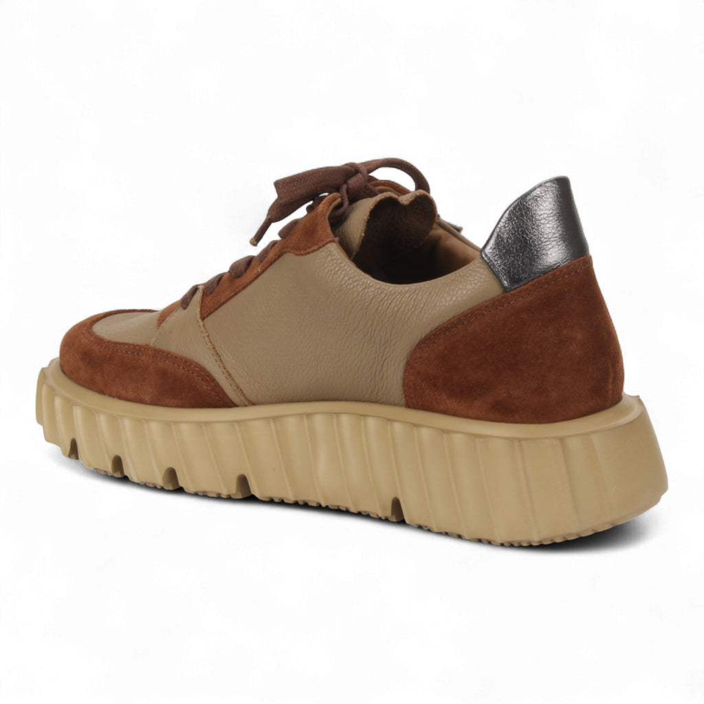 Bruno Menegatti Women's Piemonte Sneaker - Tan Cognac