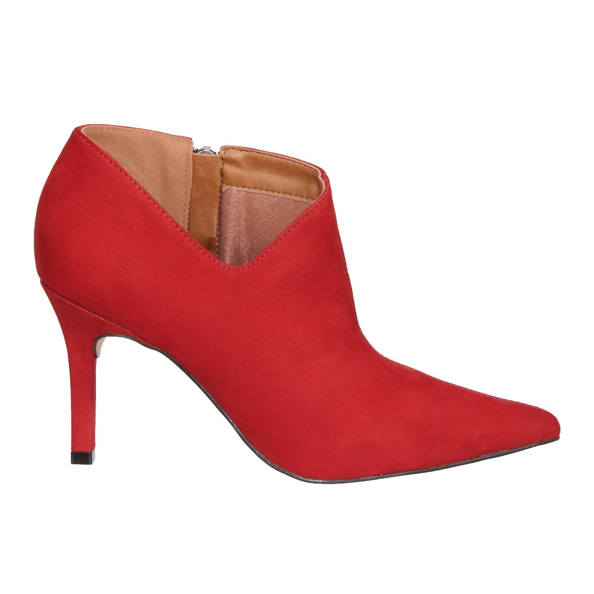 Bruno Menegatti Zaylee Nubuck Leather Dress Bootie - Red