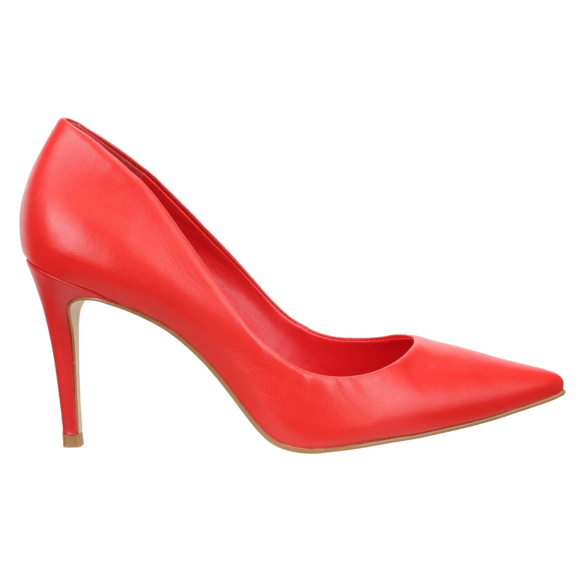 Carrano Beatriz Classic Leather Pump- Red