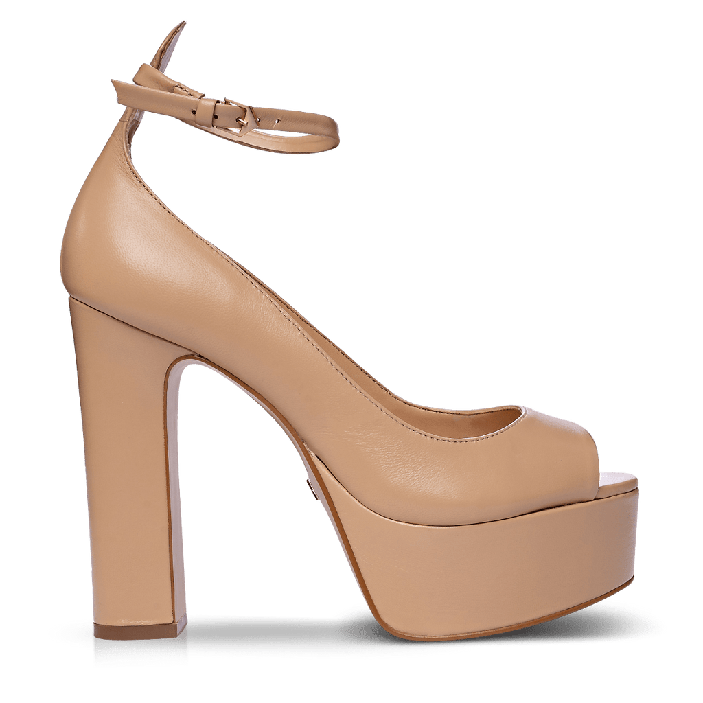 Carrano Jenna Leather Platform - Cream