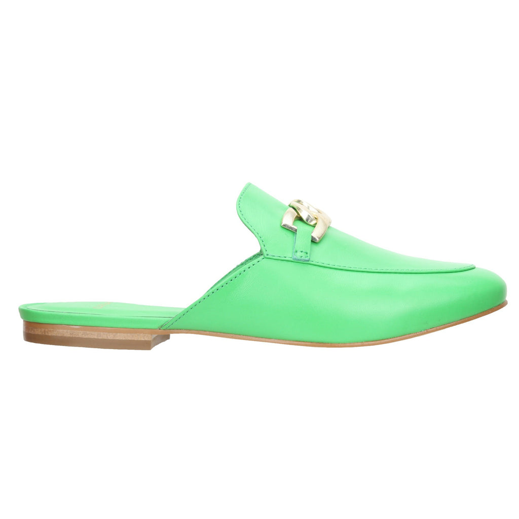 Carrano Julietta Leather Mule-Green