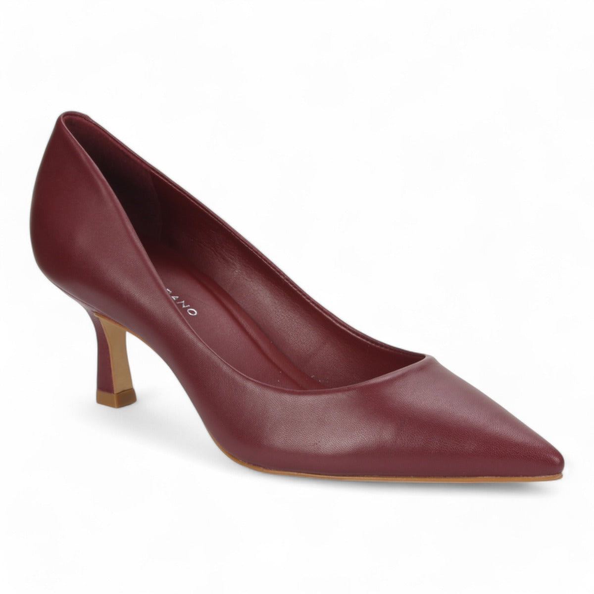 Carrano Leather Pump - Syrah