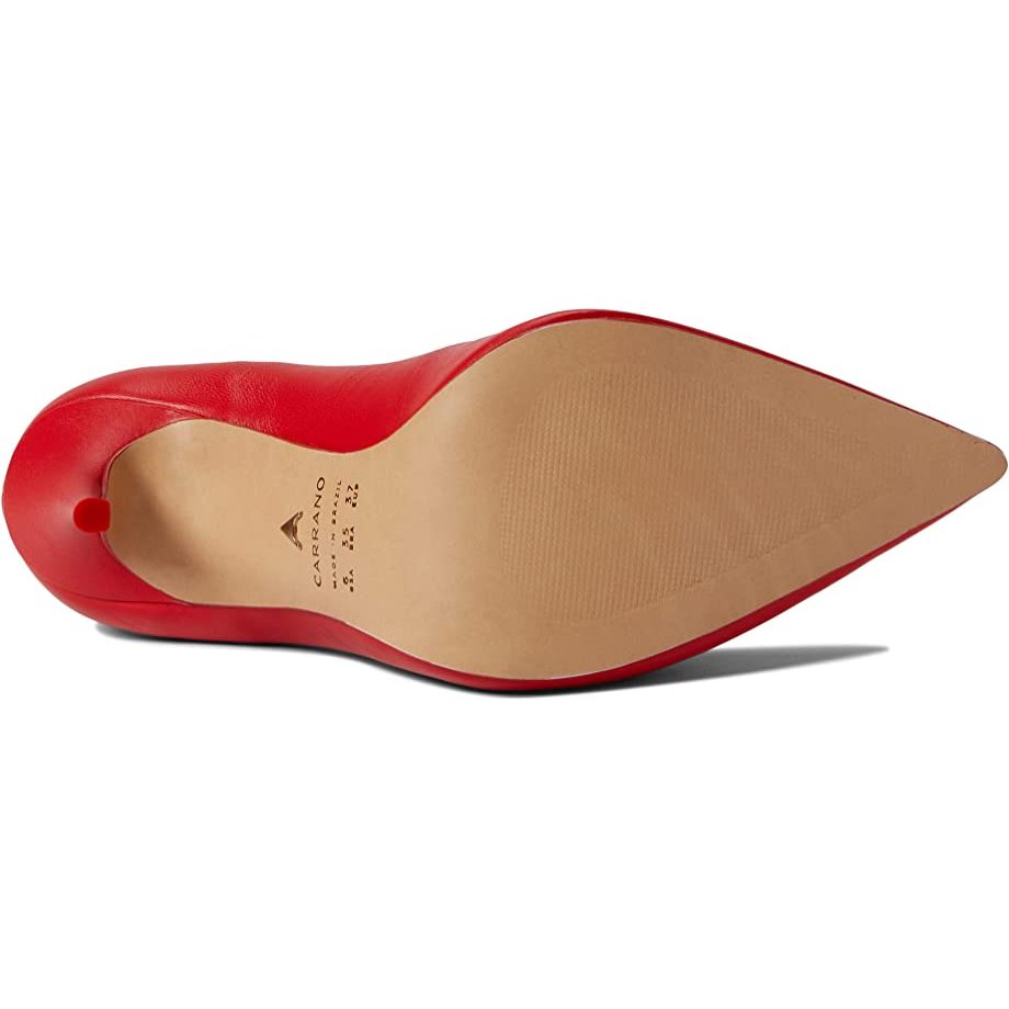 Carrano Loretta Leather Pump - Red