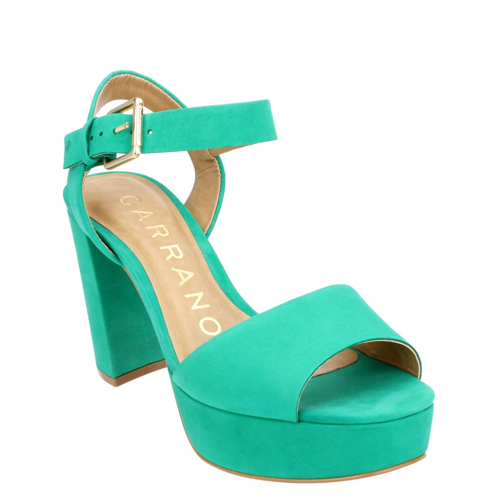 Carrano Maria Platform Sandal - Green