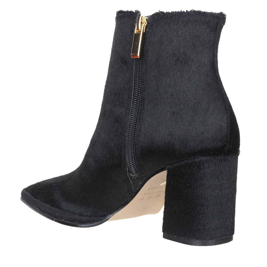 Carrano Ruby Leather Boot Calf Fur-Black