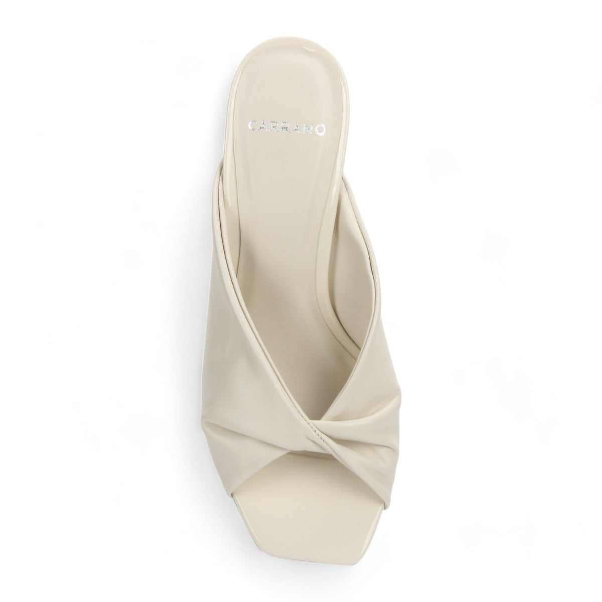 Carrano Sage Slide Leather/Patent Sandal - Lait