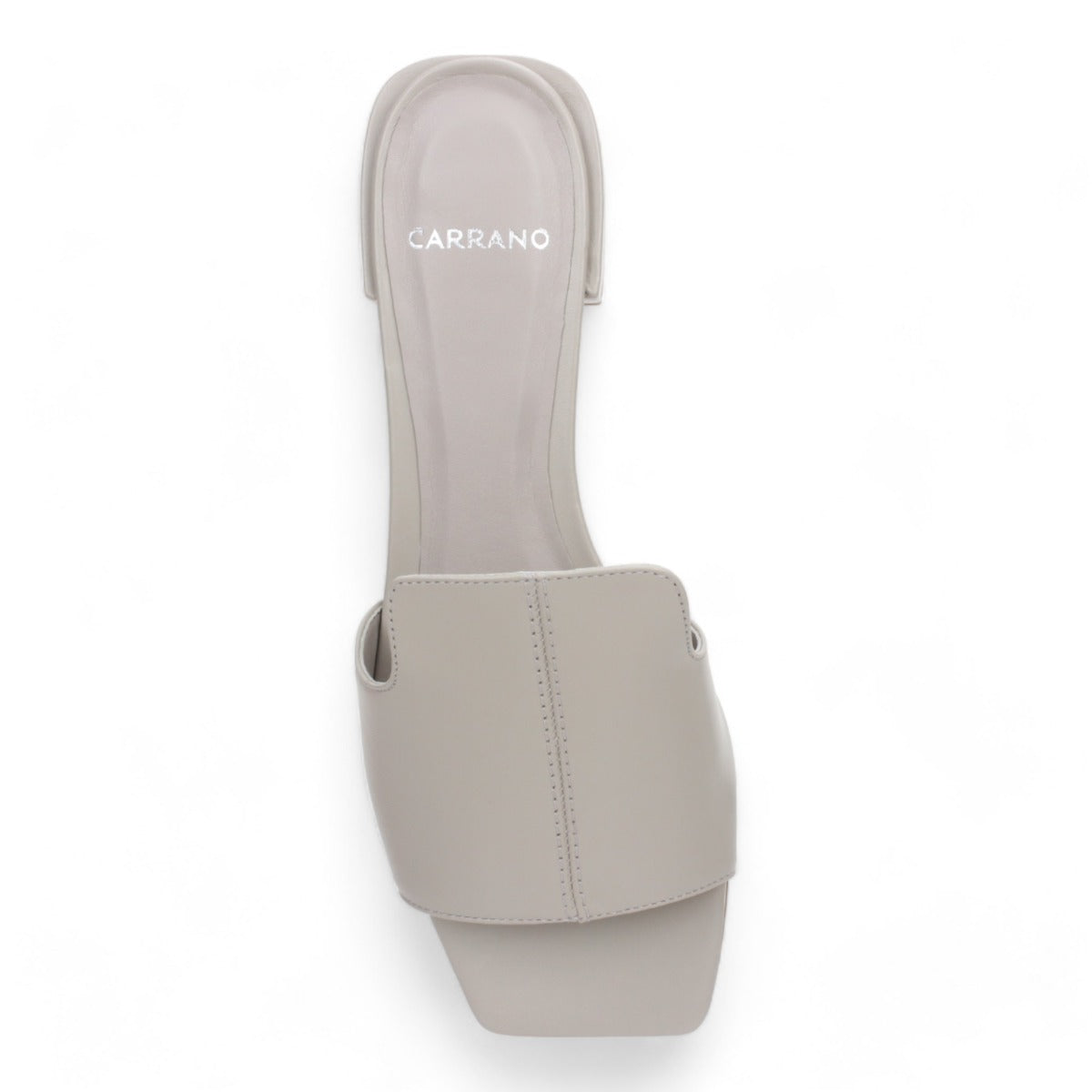 Carrano Slide Leather Sandal - Gray