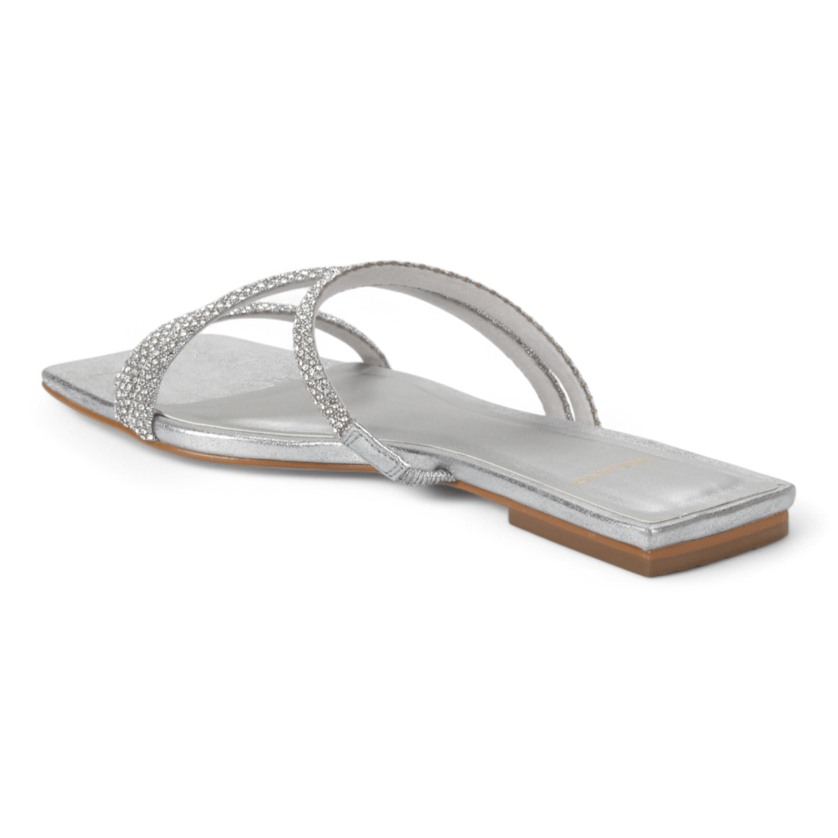 Carrano Sue Dress Flat Sandal Metallic Leather - Silver