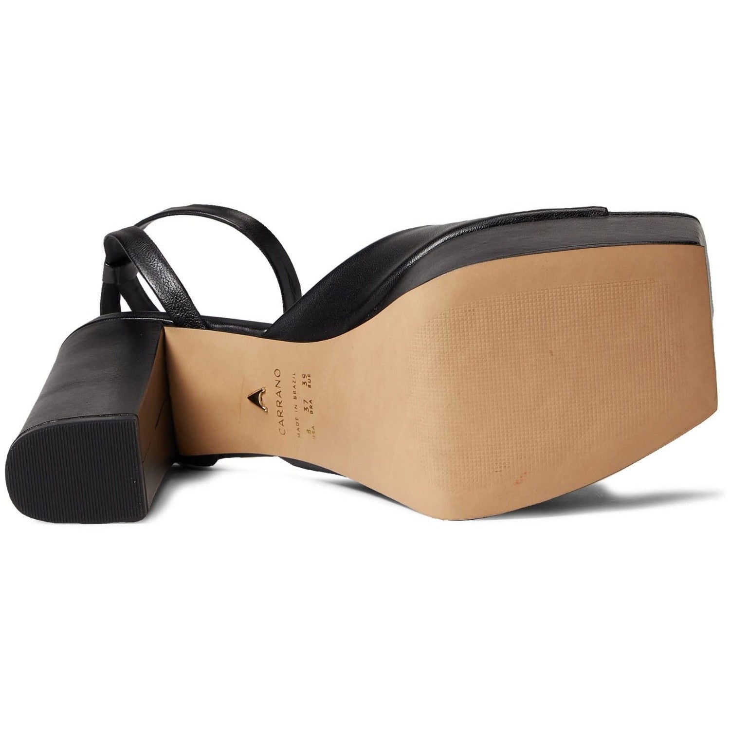 Carrano Zaylee Leather Platform Sandal - Black