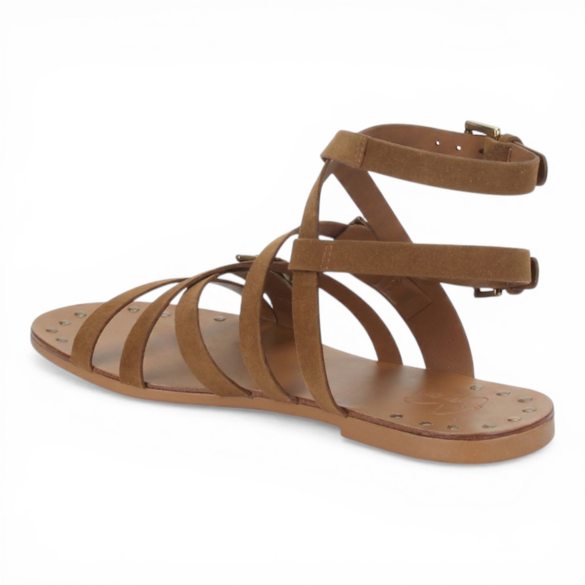 Love Rio Leire Flat Sandal Suede - Whiskey