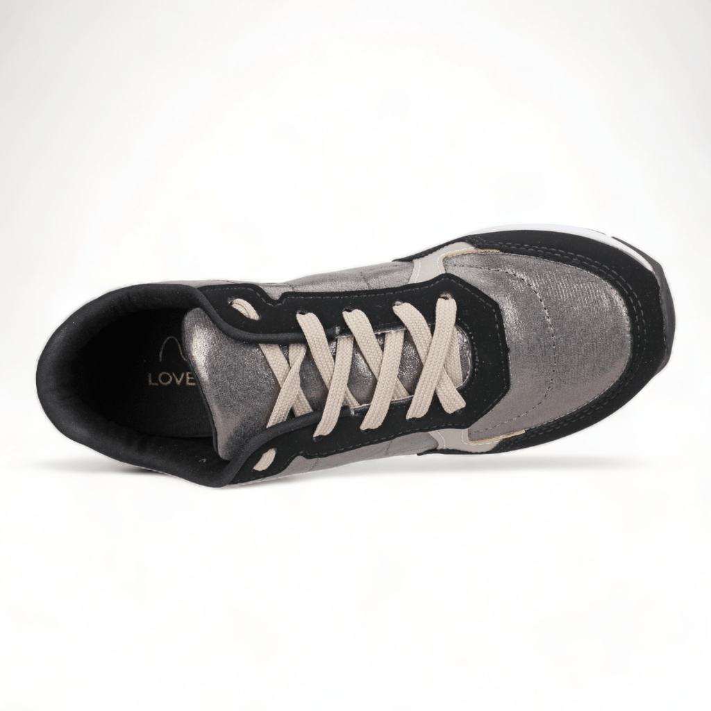 Love Rio Addison Sneakers - Black/Pewter