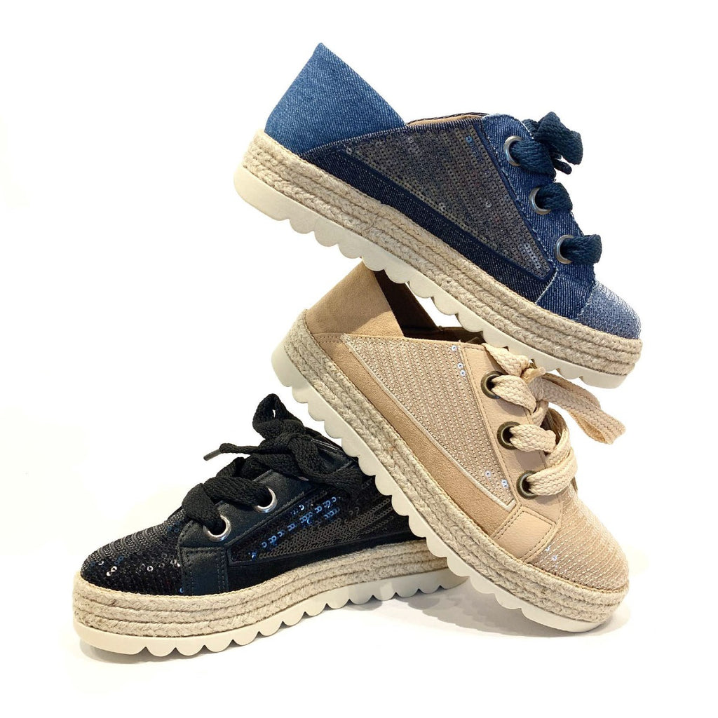 Love Rio Maisie Sequins Sneakers - Green