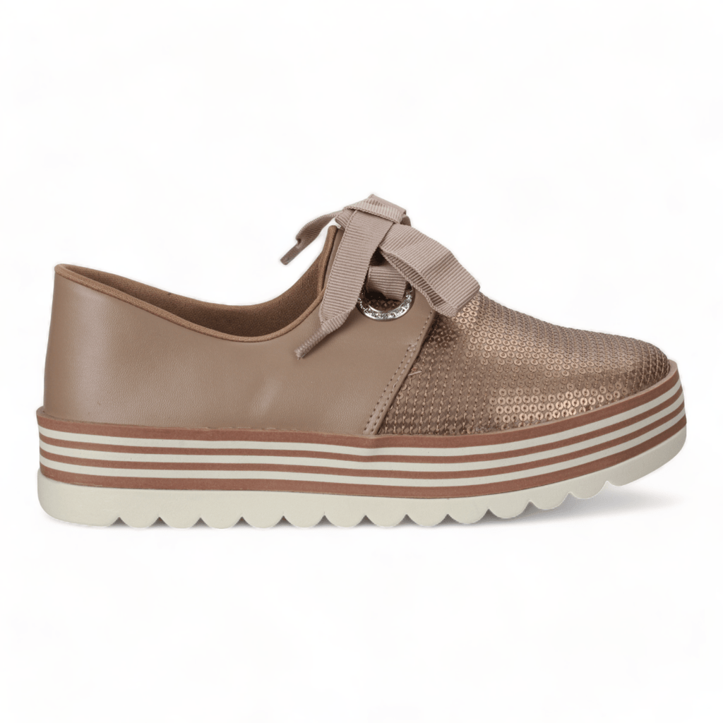 Love Rio Sienna Sequins Sneakers - Taupe