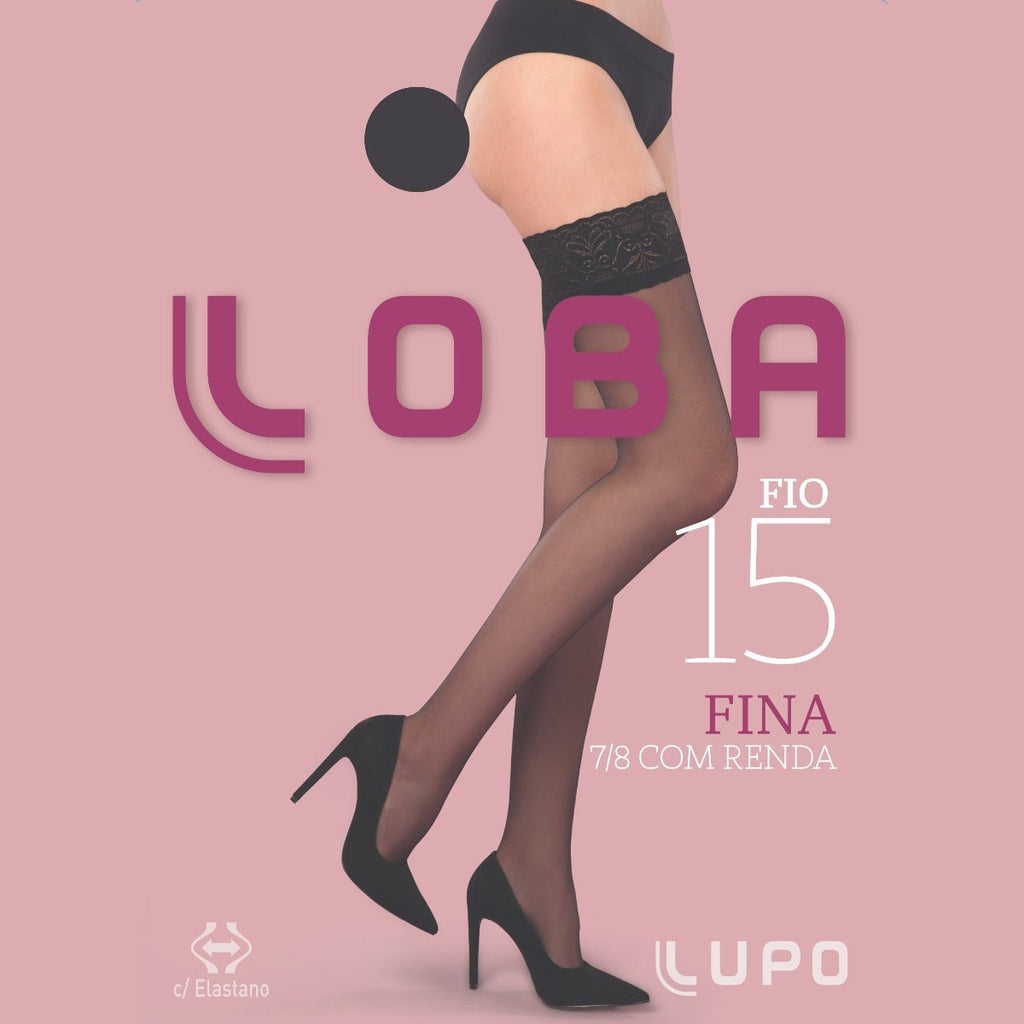 Lupo Thigh High Stocking w/ Lace