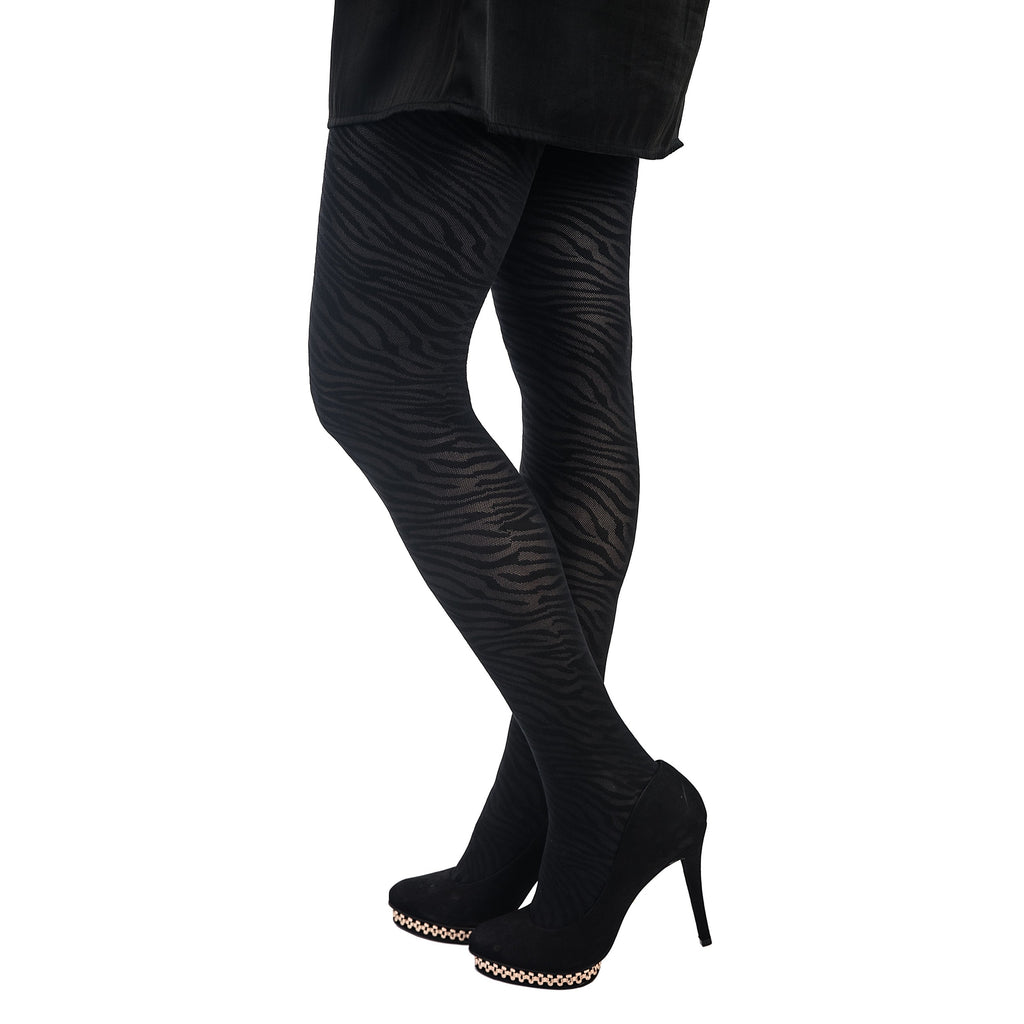 Lupo Zebra Animal Print Pantyhose 60 Denier