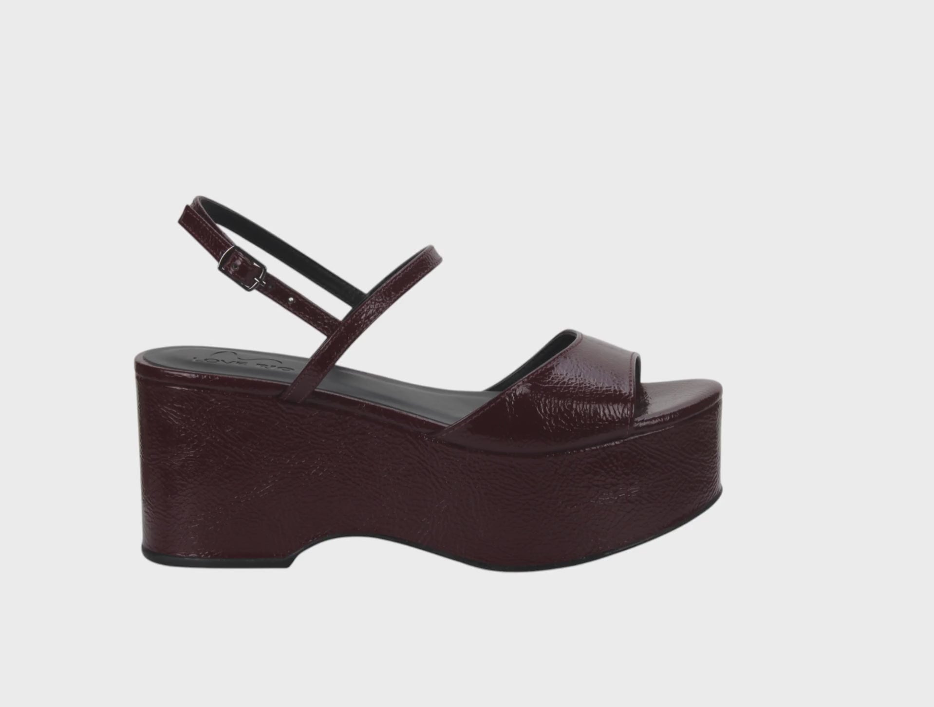 Love Rio Urca Wet Platform Sandal - Mulberry